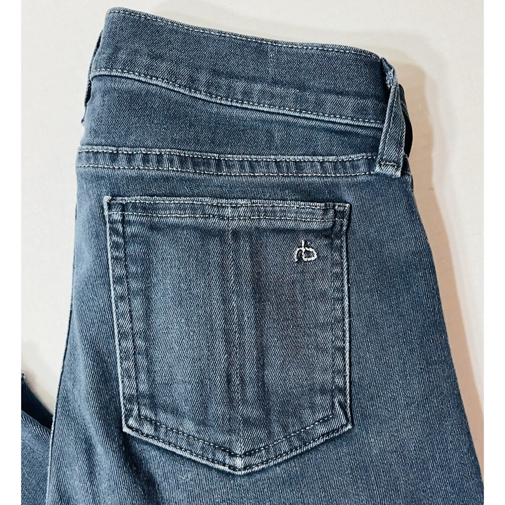 Rag & Bone Capri Jeans Women's 24 Dark Wash Stretch Quiet Luxury Dark Naturalism - Picture 4 of 7